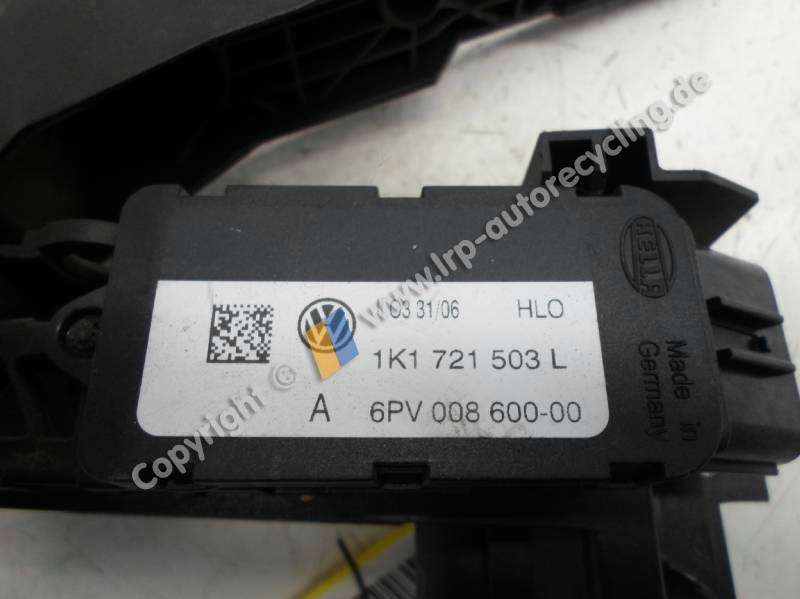 VW Passat 3C original Gaspedal elektronisch 1K1721503L 6PV00860000 HELLA BJ2006